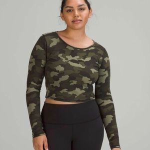 Wunder Train Cropped Long Sleeve Shirt
